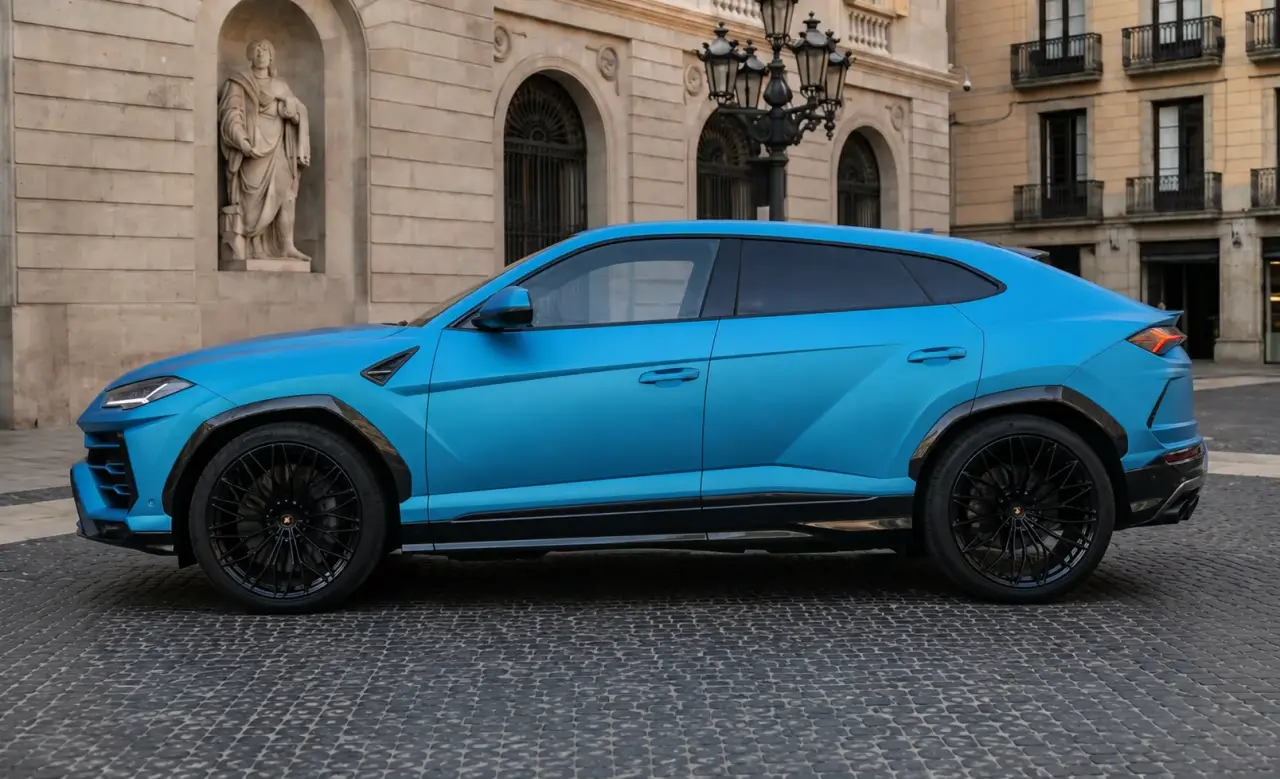 Lamborghini Urus SE 2025, perfil lateral — Priveo Cars, Europa
