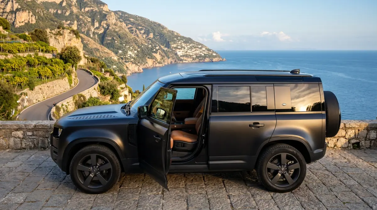 Land Rover Defender 2024, салон — Priveo Cars, Европа