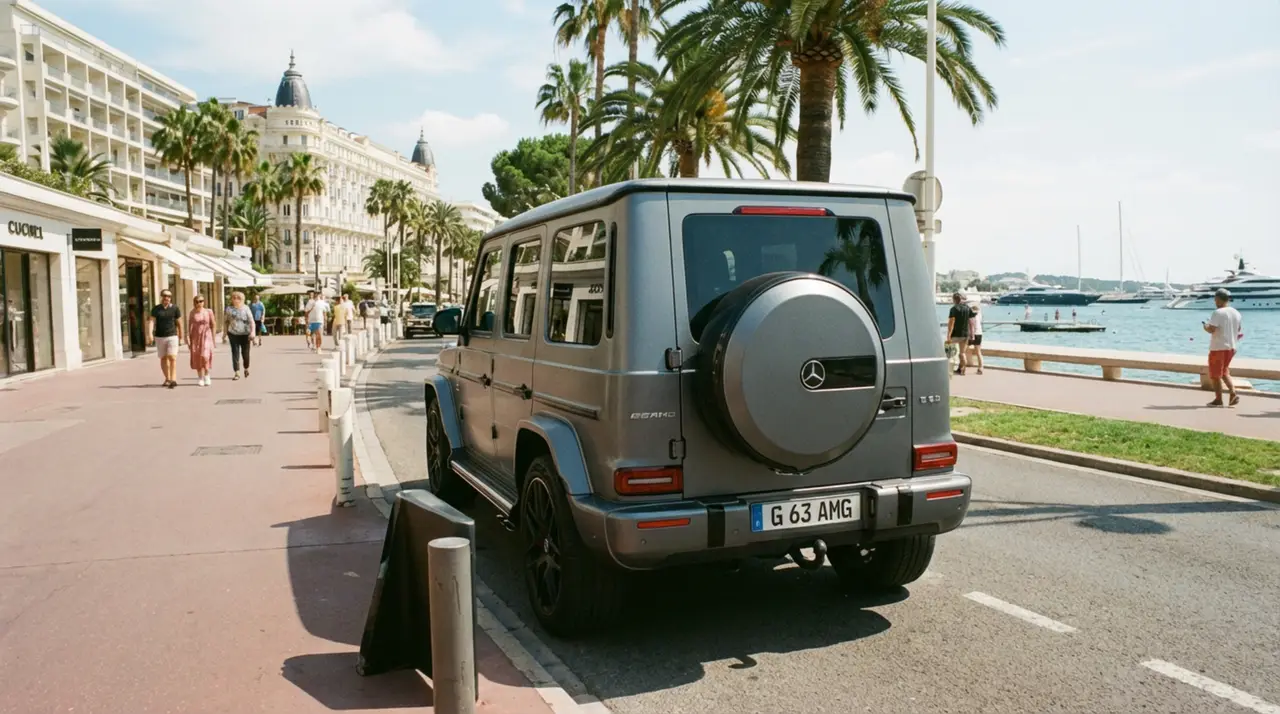 Mercedes Benz G63 2023, vista frontale — Priveo Cars, Europa. Mercedes Benz G63 2023