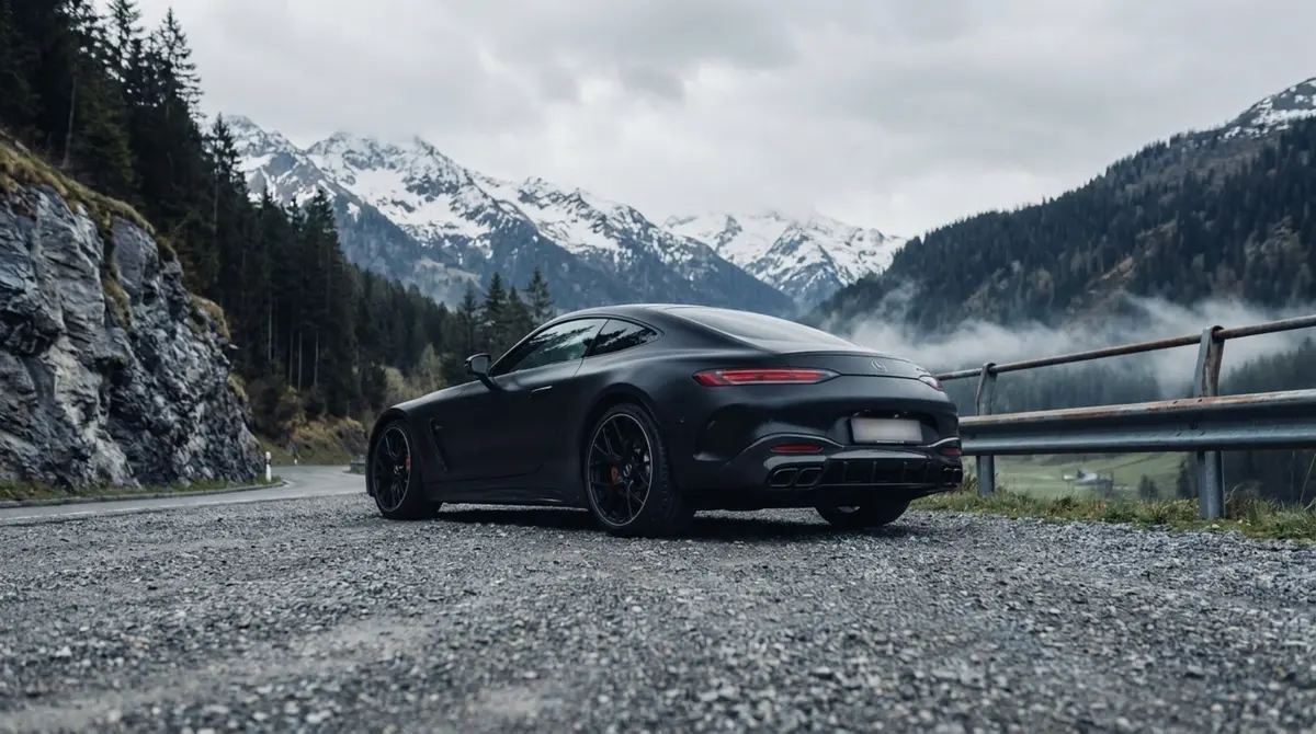 Mercedes Benz GT63 AMG Coupe 2024, vista frontal — Priveo Cars, Europa