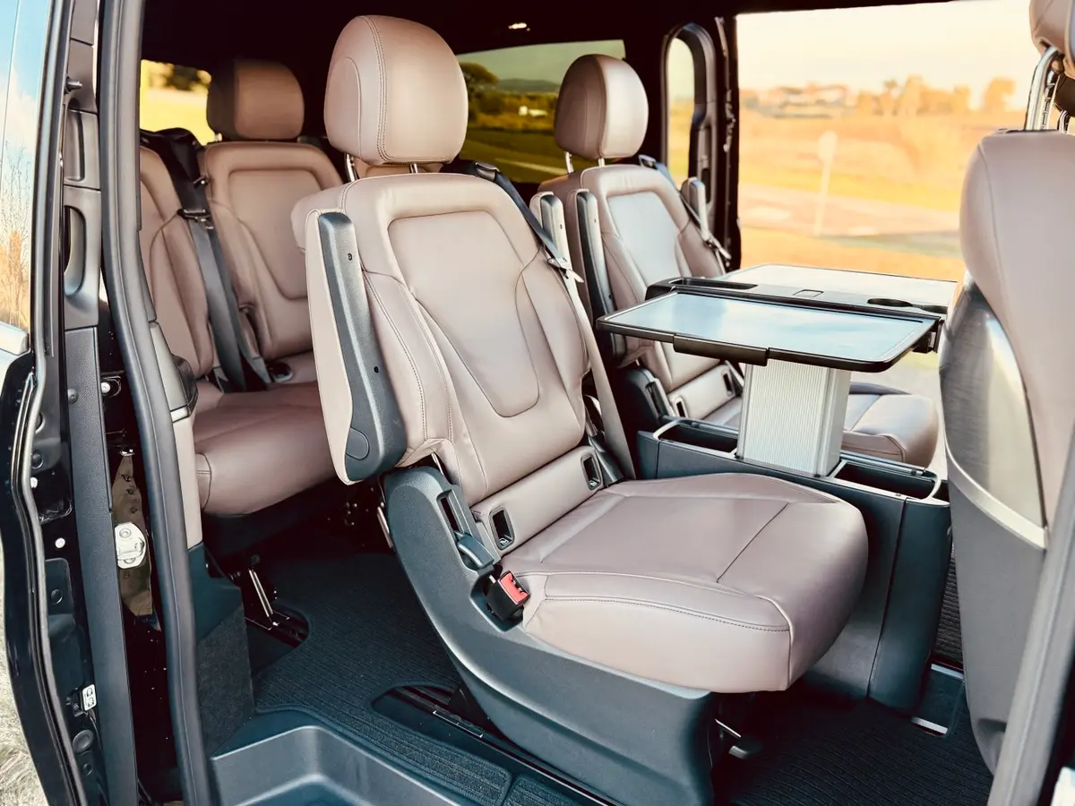 Mercedes Benz V300 4x4 XL Exclusive 7 seats 2025, rear view — Priveo Cars, Europe