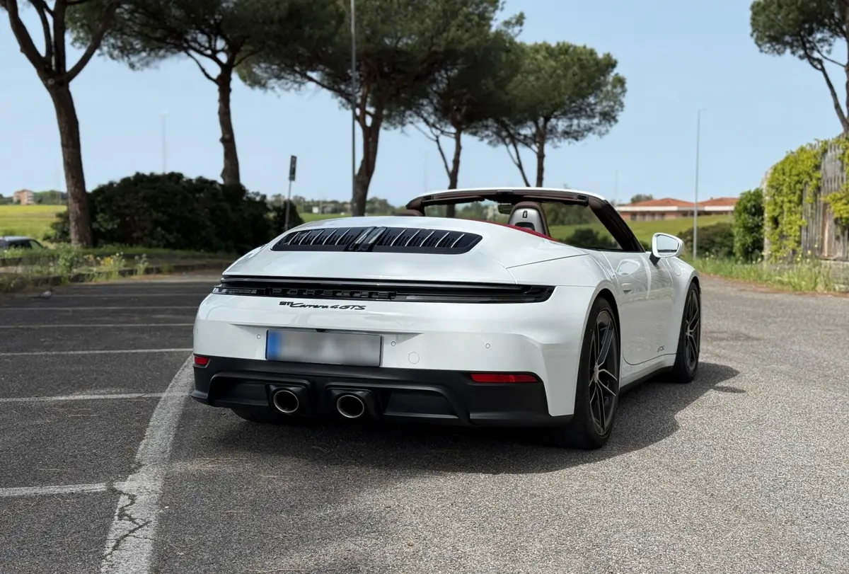 Porsche 992.2 Carrera 4 GTS Cabrio 2025, rear view — Priveo Cars, Europe