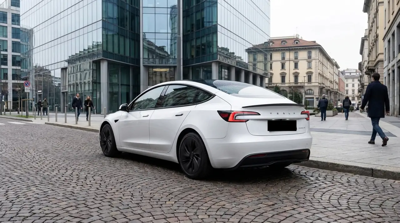 Tesla Model 3 Performance 2026, esterno — Priveo Cars, Europa. Tesla Model 3 Performance 2026