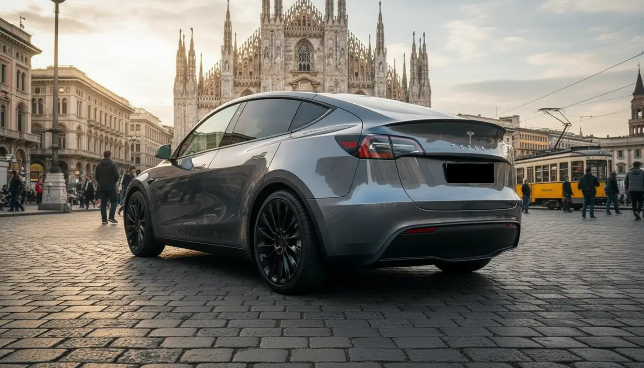 Tesla Model Y Long Range 2023, esterno — Priveo Cars, Europa. Tesla Model Y Long Range 2023